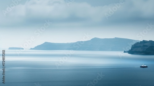 Peaceful ocean vista landscape