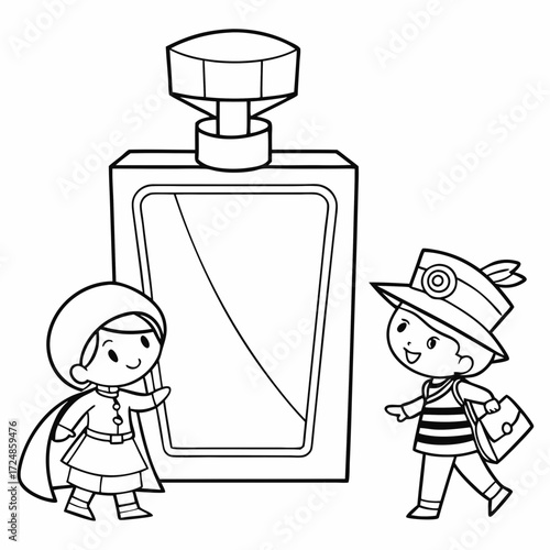 vector illustration of a wedding couple