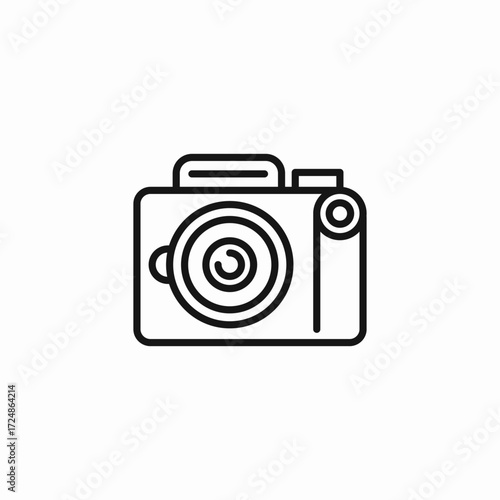 compact digital camera icon sign vector