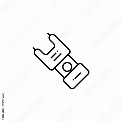 taser gun icon icon sign vector
