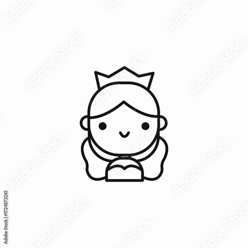 dental crown symbol icon sign vector