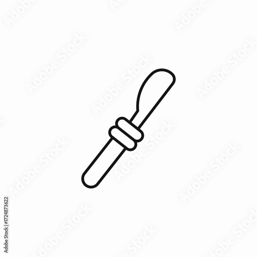 dental spatula icon sign vector