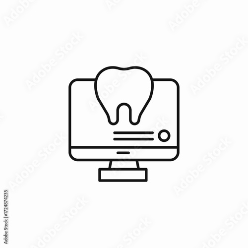 online dentistry icon sign vector