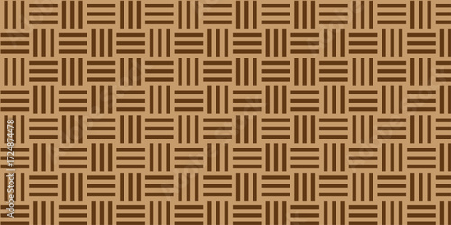 abstract geometric seamless pattern vector grid square tile fabric pattern decoration repeating texture background.	