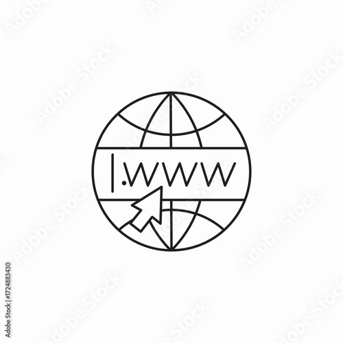 global website icon icon sign vector