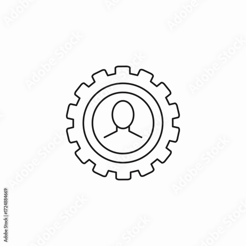 user management icon icon sign vector