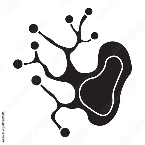 Myxomycota Slime Mold Glyph Icon