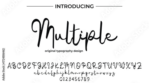 Multiple - Elegant Script Font for Smooth Handwritten Design and Creative Typography