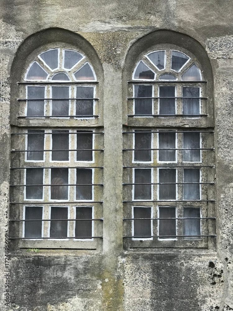 Fototapeta premium Gothic Windows on Old Building