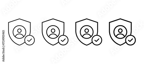 Authenticity Multiple Line Icon Element