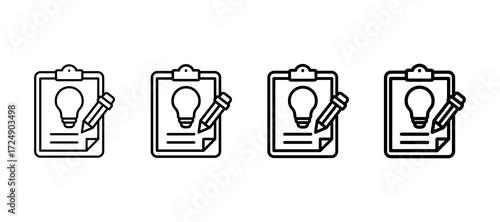 Idea Multiple Line Icon Element