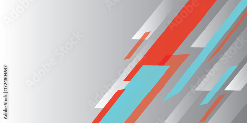 Free Download Abstract banner background. Modern blue and red geometric diagonal shape design. Futuristic graphics. Suitable for brochures, posters, banners, sports, websites, flyers, covers, and presentations. - GFXLoad