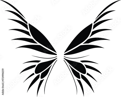 Colorful Butterfly With Wings Spread On Transparent Background
