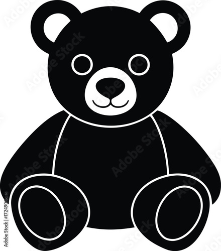 Cute Teddy Bear Sitting On Transparent Background