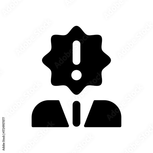 Attention Required User Alert Icon - Professional Design