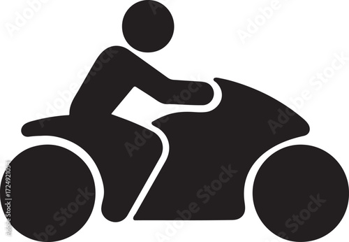 Futuristic bike silhouette vector design for technology, innovation, speed, cycling, and modern transport art.