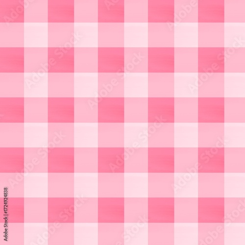 pink and white plaid
