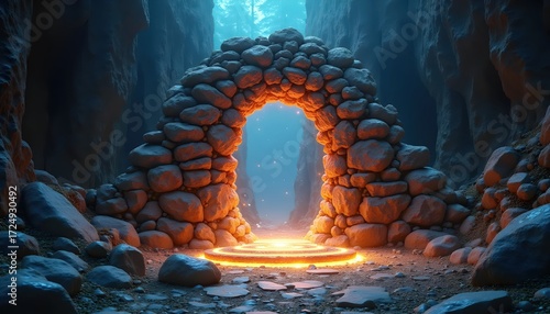 Sacred Stone Portal Channeling Cosmic Energy Into the Void