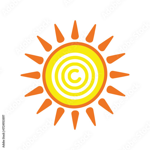 Brown Quill Pen and Ink Stroke Vector Graphic Symbolizing Writing and Creativity