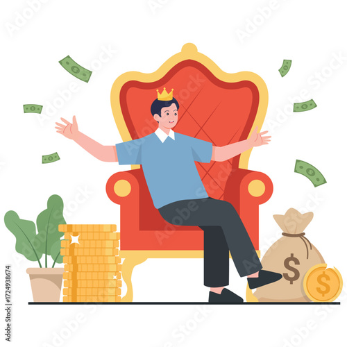 Financial Freedom Illustration