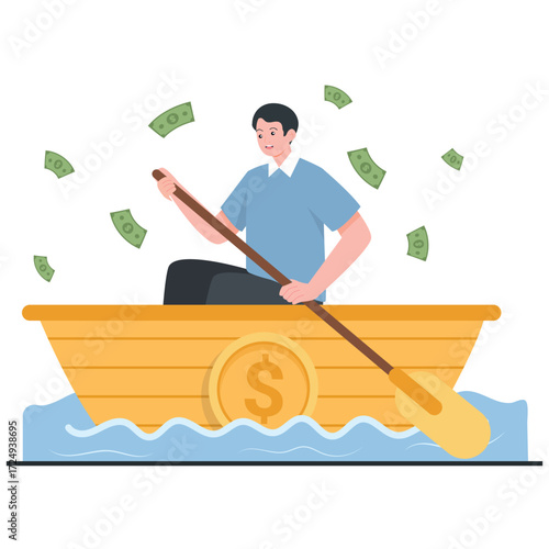 Financial Freedom Illustration