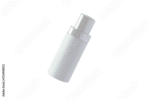 Wallpaper Mural White cosmetic product mockup pump bottle container isolated on transparent PNG background Torontodigital.ca