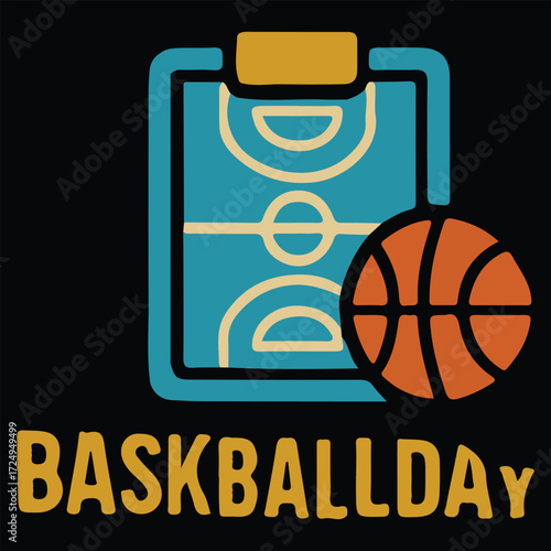 Basketball Shoes Sports Illustration for Creative Game Poster