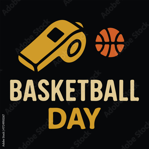 Basketball Day Creative Banner Illustration for Sports Event Poster
