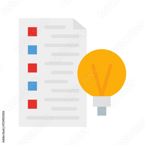 Creative Brief icon vector image. Suitable for mobile apps, web apps and print media.