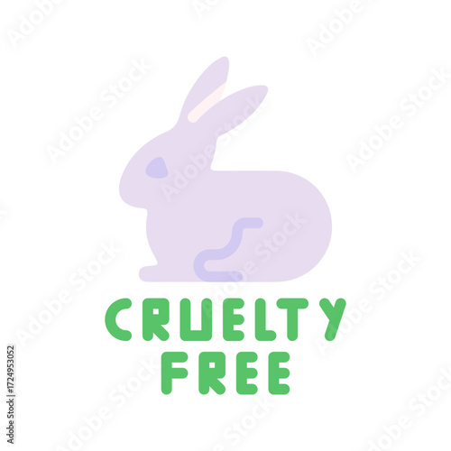 Cruelty-Free Bunny icon vector image. Suitable for mobile apps, web apps and print media.