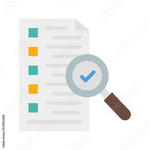SEO Audit icon vector image. Suitable for mobile apps, web apps and print media.