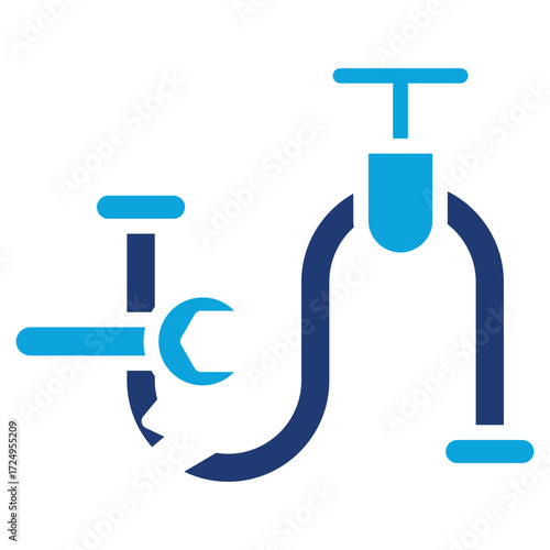 Pipe Repair & Replacement mixed color icon