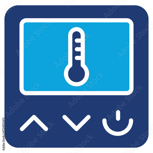 Smart Thermostats mixed color icon