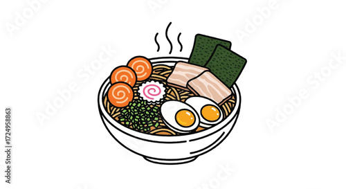 ramen vector illustration