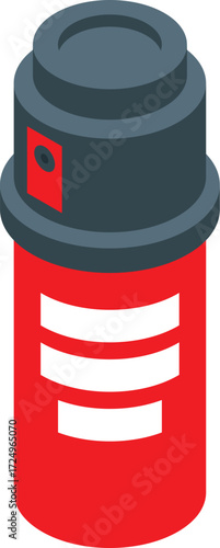 Red pepper spray canister for self defense keeping you safe