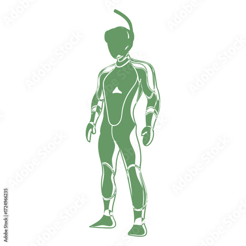 Icon diving suit green