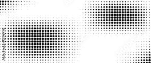 grunge Halftone white and black dots pattern and black gradient grunge texture background. Dotted line comic sport style vector illustration