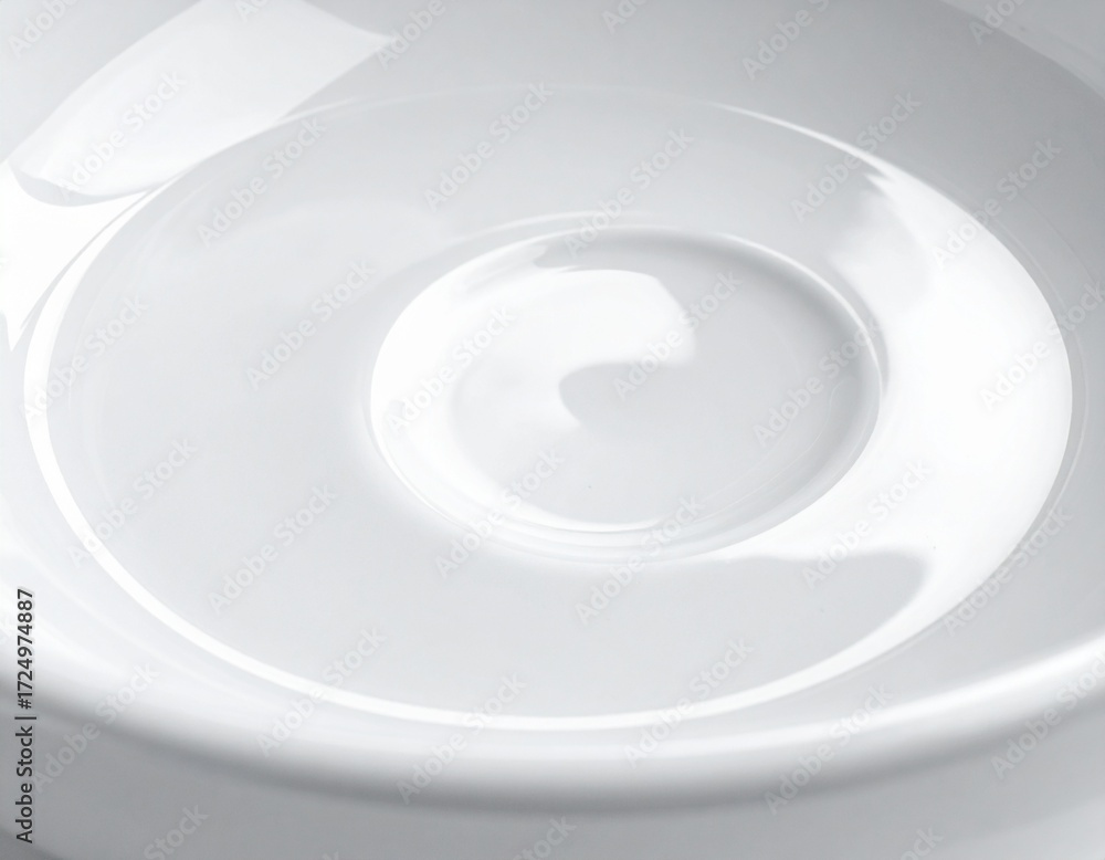 Obraz premium White Ceramic Bowl Surface Texture