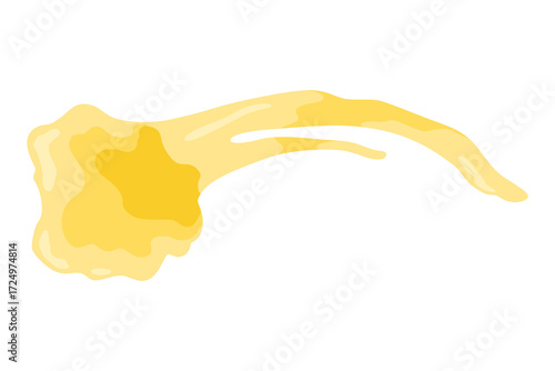 Bubble gum splash. Cartoon chewy sweet candy. Stains and sticky stretchy form. Children bubblegum. Vector illustration