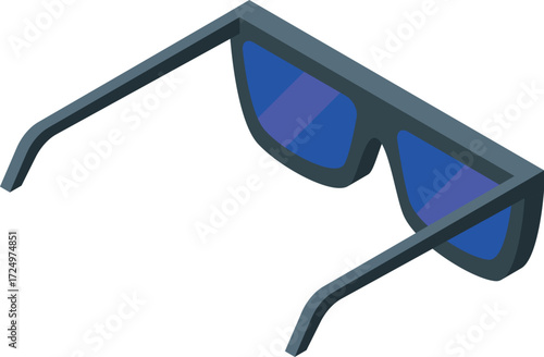 Futuristic virtual reality glasses showing immersive metaverse experience