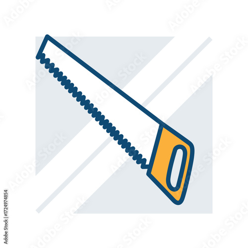 Hand Saw icon for Various Carpentry and Woodworking Tasks And Projects That Require Precision