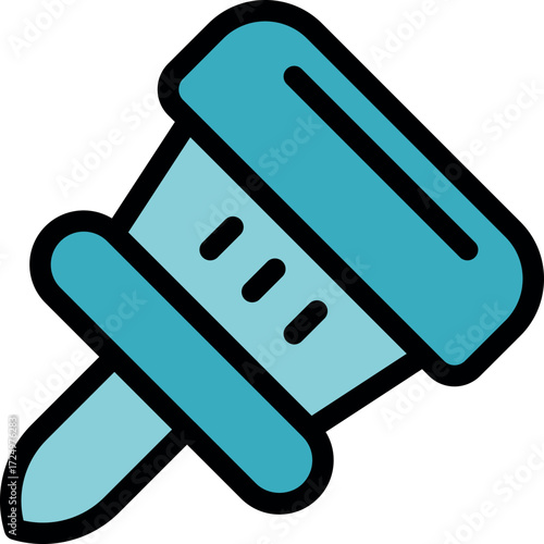 Simple yet effective blue push pin, perfect for holding papers or marking locations