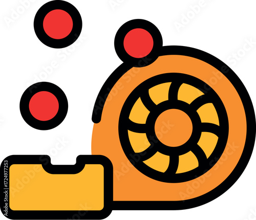 Turbocharger compresses more air into the engine cylinders, increasing horsepower and improving engine performance