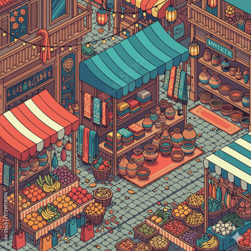seamless pattern with traditional chinese lanterns