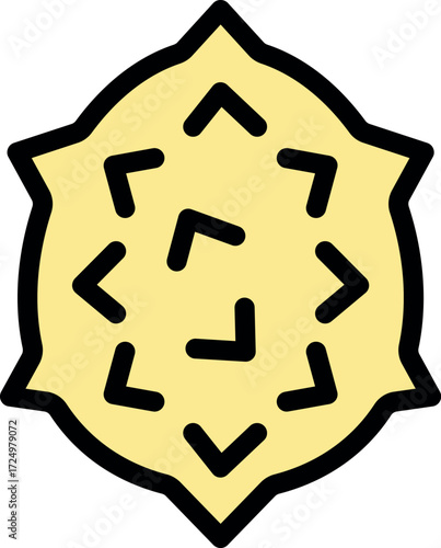 Tropical durian fruit with characteristic spiky outer shell, known for its pungent aroma and creamy texture
