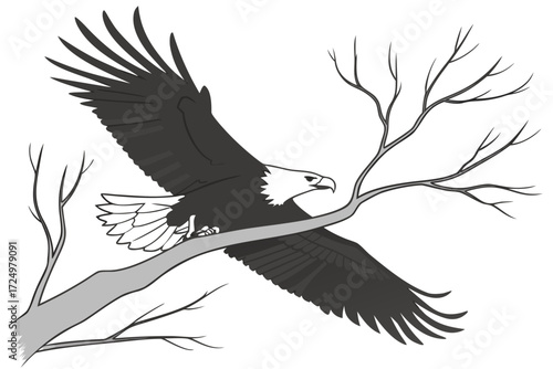 Rabbit, Beetles, and Grassland Cartoon Illustration