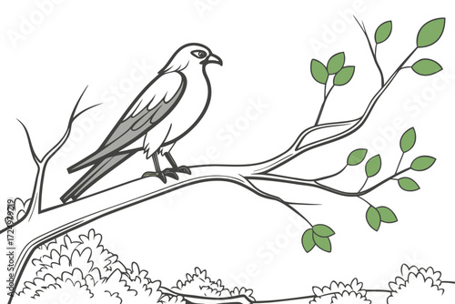 Retro Running Shoes/Sneakers Line Art Illustration