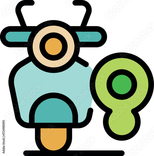 Scooter sharing app icon represents modern urban mobility and eco friendly transportation solutions