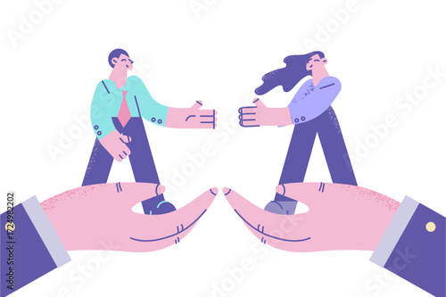 Business partnership, agreement, deal concept