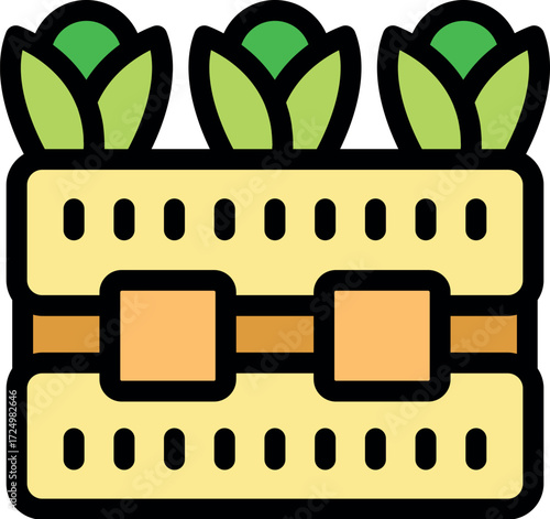 Vertical farming system growing fresh vegetables, promoting sustainable agriculture and efficient land use